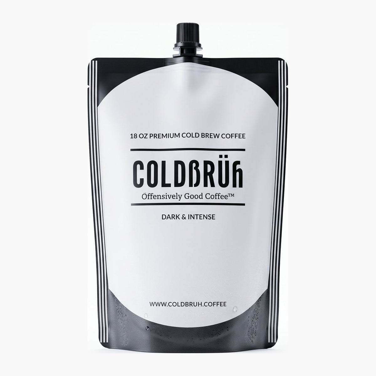 COLDBRUH Signature Dark Roast cold brew coffee in an 18oz pouch