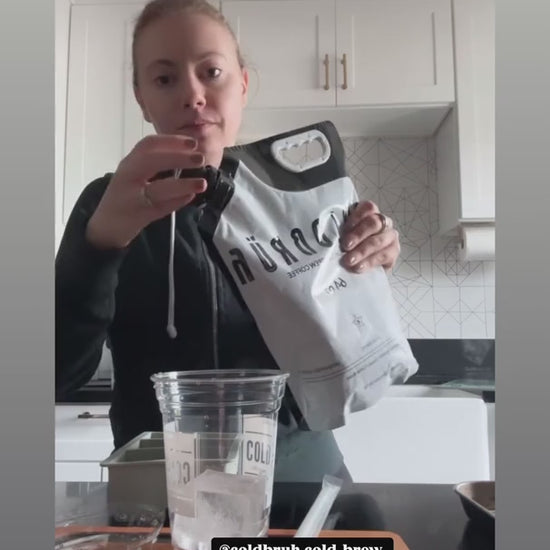 Video: Customer review of COLDBRUH cold brew poured over ice